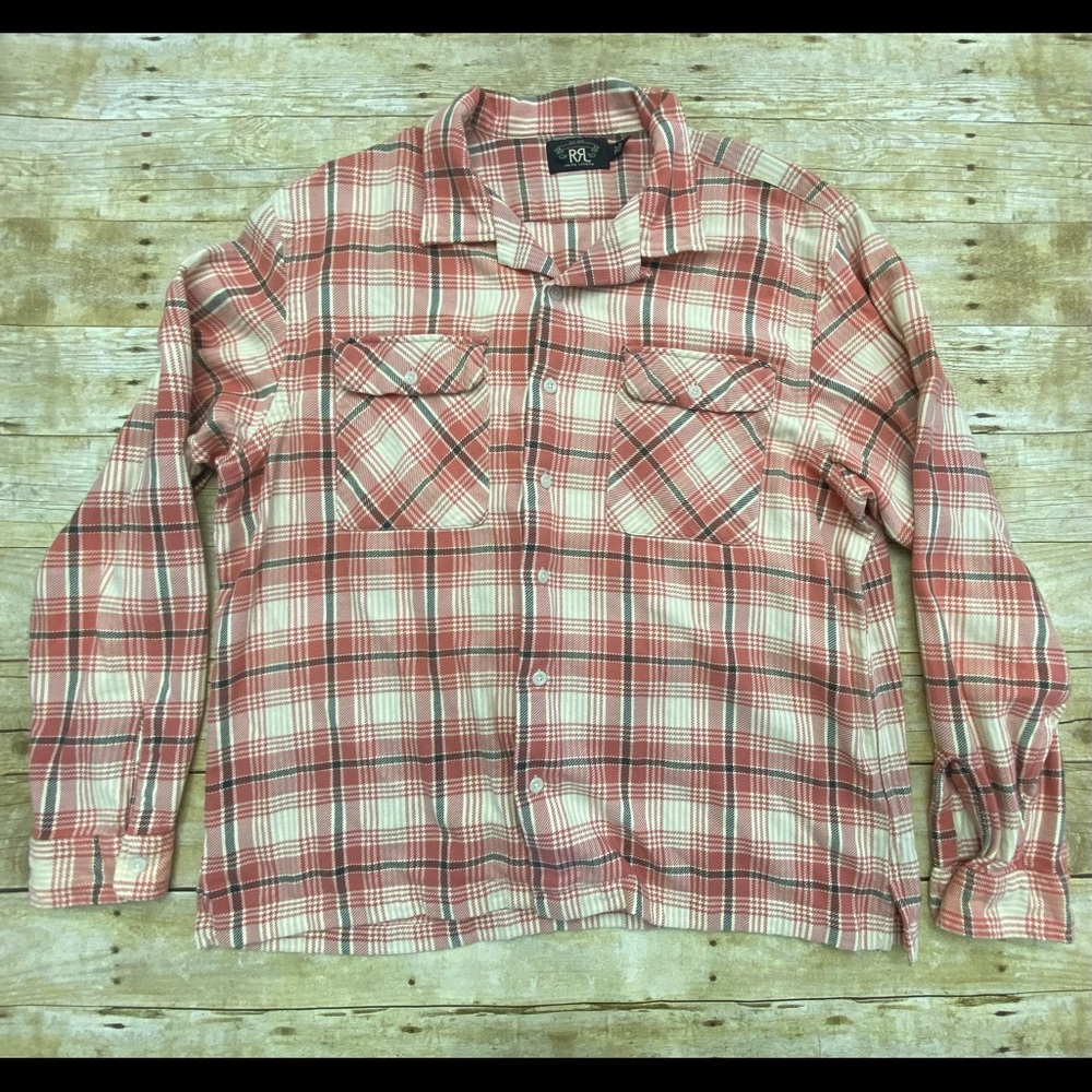 Ralph Lauren RRL Plaid Twill Camp Shirt - Picture 3 of 6